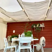 Skyggegardin på snor