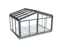 Aluminium Sadeltag Uisoleret