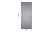Sideglas, hærdet 4 mm Euro-Serre