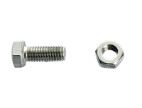 Bolt og møtrik M6x15