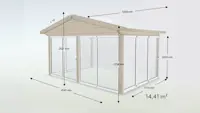 Udestue Sadeltag Basic Glas