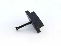 Plast T-clip med skrue